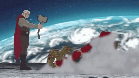 Thanos I Am Inevitable Infinity Gauntlet Animation GIF