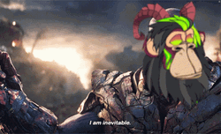 Thanos I Am Inevitable Monkey Reface GIF