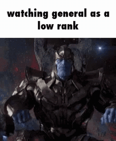 Thanos Is Watching General As A Low Rank On A Video Game . GIF