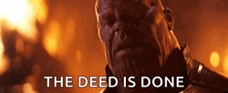 Thanos It Is Done Avengers GIF