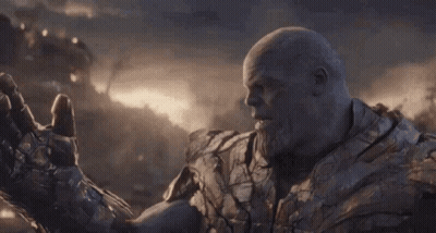 Thanos Says I Am Inevitable In A Movie GIF