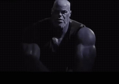 Thanos Says It 'S Just The Way It Is In A Dark Room GIF
