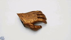 Thanos Snap Infinity Gauntlet Lego GIF