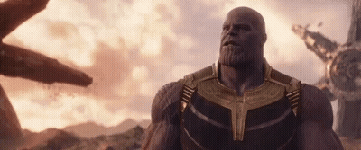 Thanos Standing In Desert Looking At Something GIF