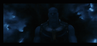 Thanos Standing In Front Of Smoke GIF