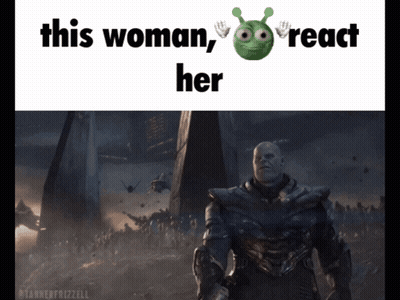 Thanos This Woman React Her GIF
