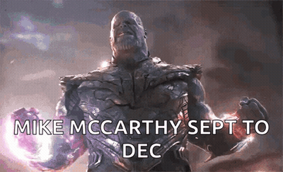 Thanos With Mike McCarthy Sept To Dec GIF