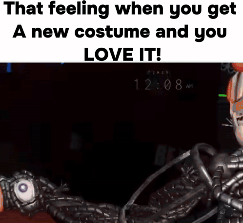 That Feeling When You Get A New Costume And You Love It 12:08 Am GIF