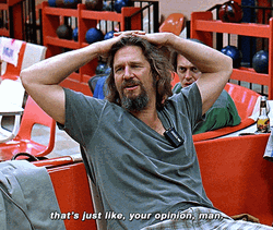 That Just Like Thats Like Your Opinion Man  GIF