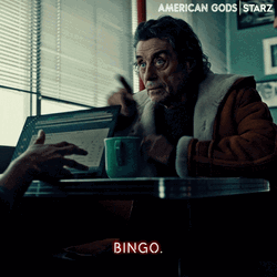 That's A Bingo American Gods Ian McShane GIF