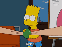 That's A Bingo Bart Simpson GIF