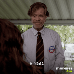 That's A Bingo Shameless Frank Gallagher GIF