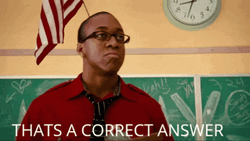 That's A Correct Answer Pointing Teacher GIF