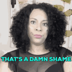 That's A Damn Shame Shaking Head GIF