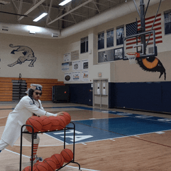 That's A Lot Of Missed Shot GIF