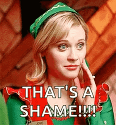 That's A Shame Beautiful Young Lady GIF