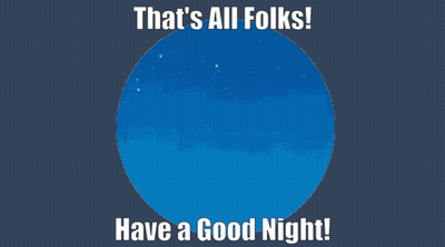 That's All Folks Good Night GIF