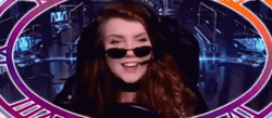 That's All Folks Smiling Girl Streamer GIF