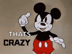 That's Crazy Mickey Mouse GIF