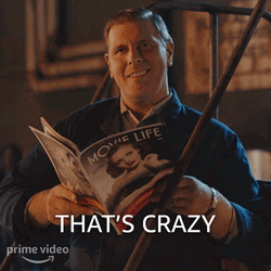 That's Crazy Smile Reading GIF