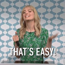 That's Easy Sarah Sherman GIF
