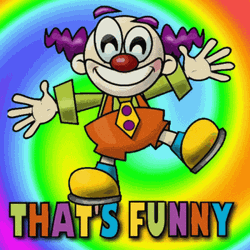 That's Funny Rainbow Clown