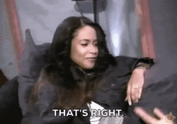 That's Riiight Aaliyah Nonchalant GIF