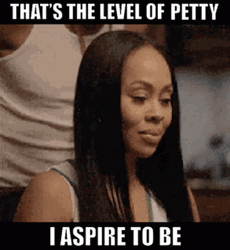 That's The Level Of Petty I Aspire To GIF