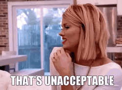 That's Unacceptable Sassy Lady Disappointed GIF