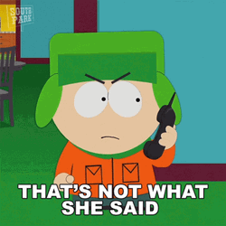 That's What She Said Kyle Broflovski South Park GIF