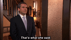 That's What She Said Michael Scott Contemplating GIF