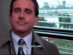That's What She Said Michael Scott Steve Carell GIF