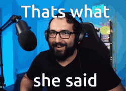 That's What She Said Moving Eyebrows GIF