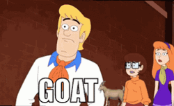 That's Why He's The Goat Fred Scooby Doo GIF