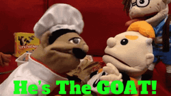 That's Why He's The Goat Puppet Chef GIF