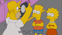 That Sucks The Simpsons Homer Bart Lisa GIF