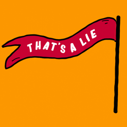 Thats A Lie Red Flag GIF
