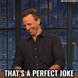 Thats A Perfect Joke Seth Meyers GIF