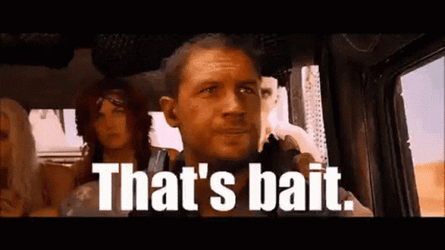 Thats Bait Mad Max Tom Hardy GIF