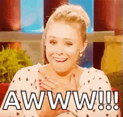 Thats Cute Excited Kristen Bell GIF