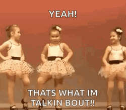 Thats What Im Talking About Ballerina Kid Meme GIF