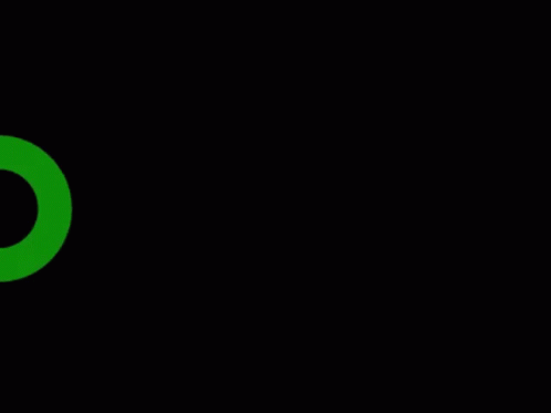 The Abc Logo Is In A Black Circle With Red Blue And Green Letters GIF