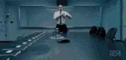 The Accountant Blowing Fingers GIF