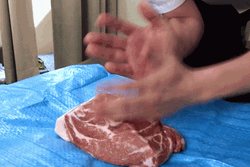 The Art Of Prepping A Succulent Meat Cut GIF