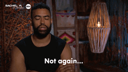 The Bachelor Contestant Shows Not Again Face Reactions GIF