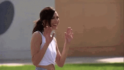 The Bachelorette Becca Waving Her Hand GIF