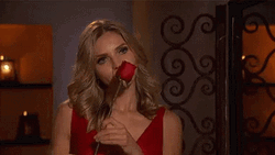 The Bachelorette Girl Sniffing A Rose
