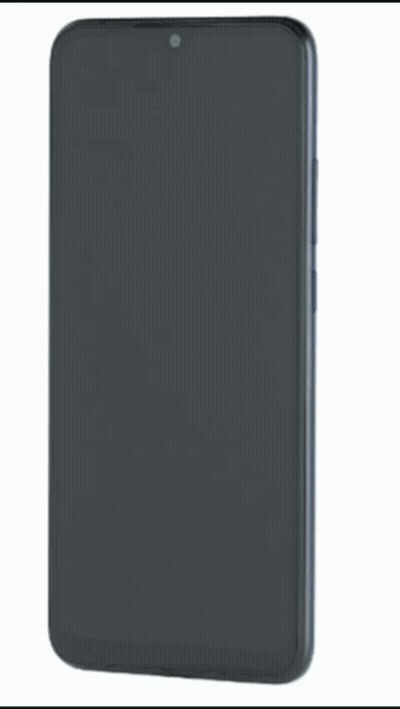 The Back Of A Black Redmi Phone With A Camera On It GIF