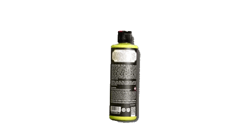 The Back Of A Bottle Of Car Polish With A White Background Sticker