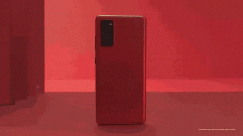 The Back Of A Samsung Phone Is Shown On A Table GIF